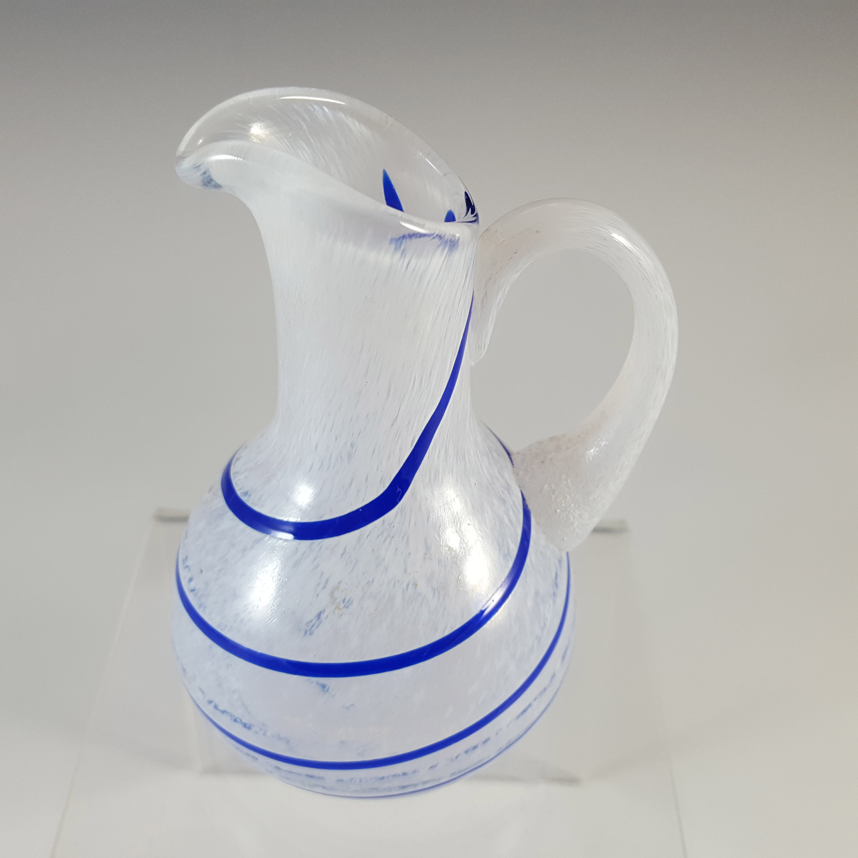 SIGNED Kosta Boda Glass Creamer Jug by Ulrica Vallien #88012 - Click Image to Close