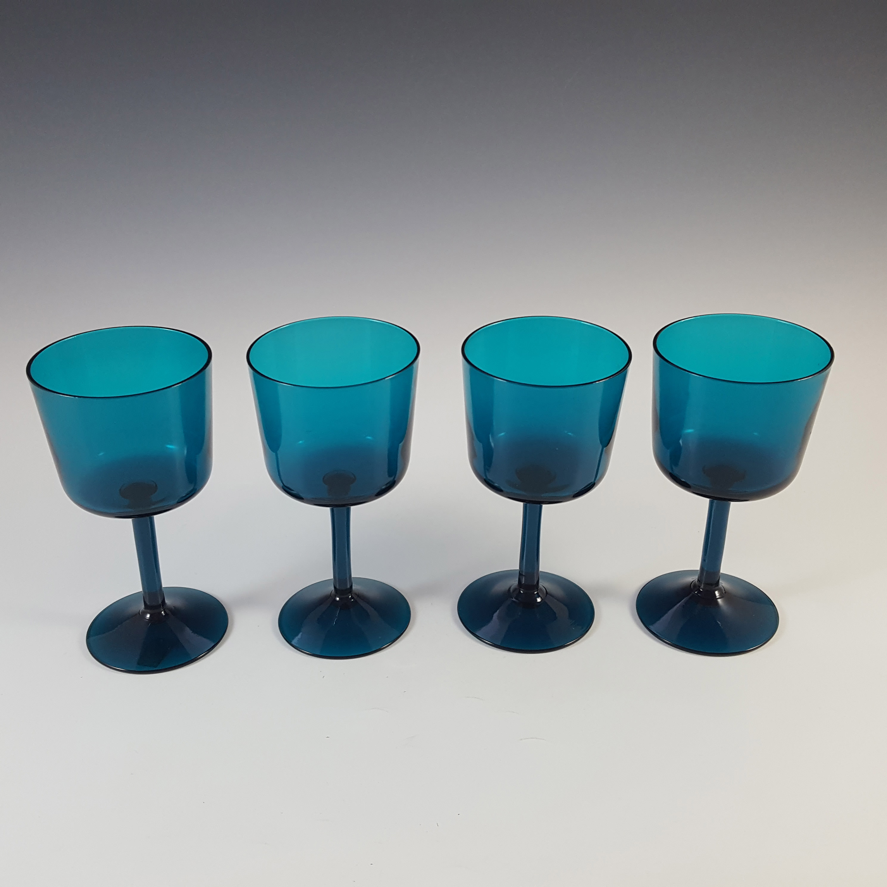 (image for) LABELLED Lindshammar Swedish Blue Glasses by Christer Sjögren - Click Image to Close