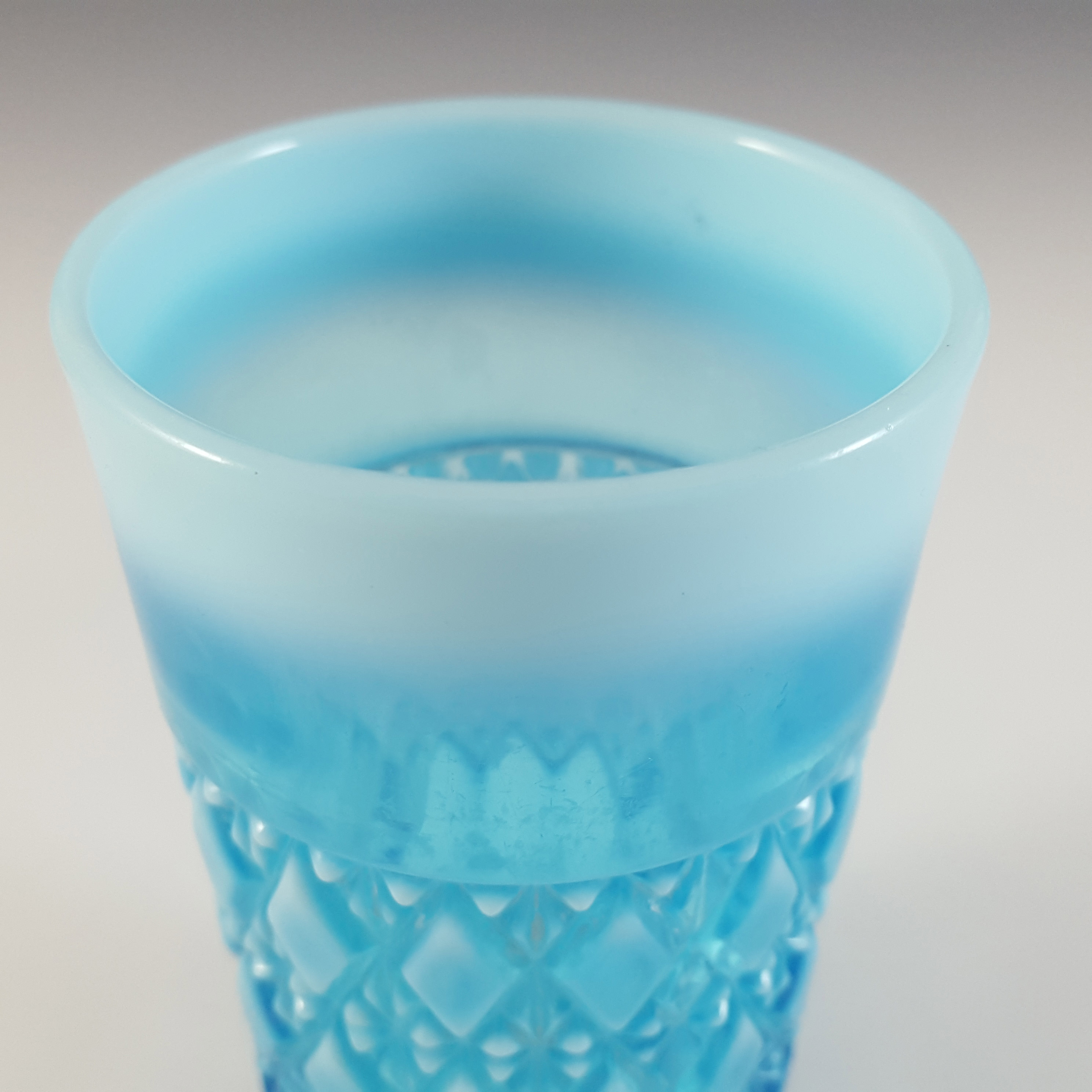 (image for) Davidson Blue Pearline Glass 'Prince William' Tumbler - Click Image to Close