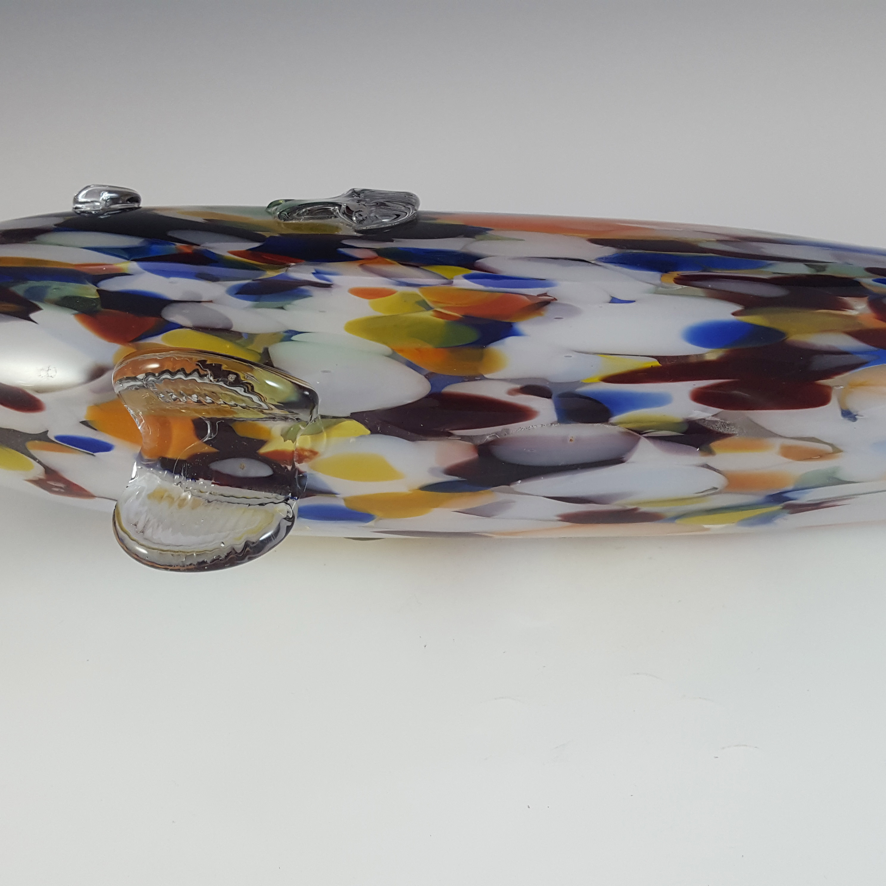 (image for) LABELLED Romanian HUGE Retro Multicoloured Glass Fish Sculpture - Click Image to Close