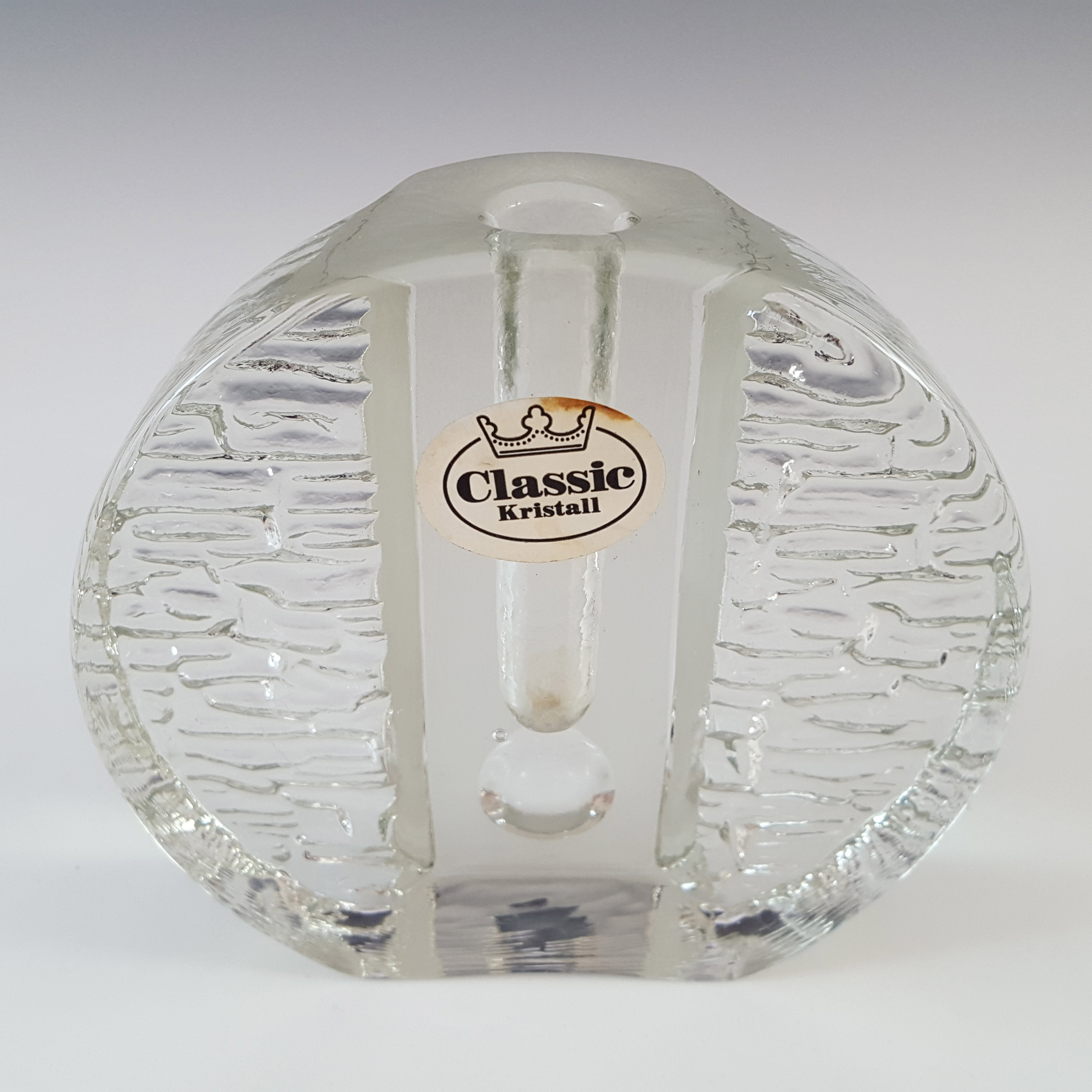 Walther Kristallglas German Solifleur Glass Stem Vase - Click Image to Close
