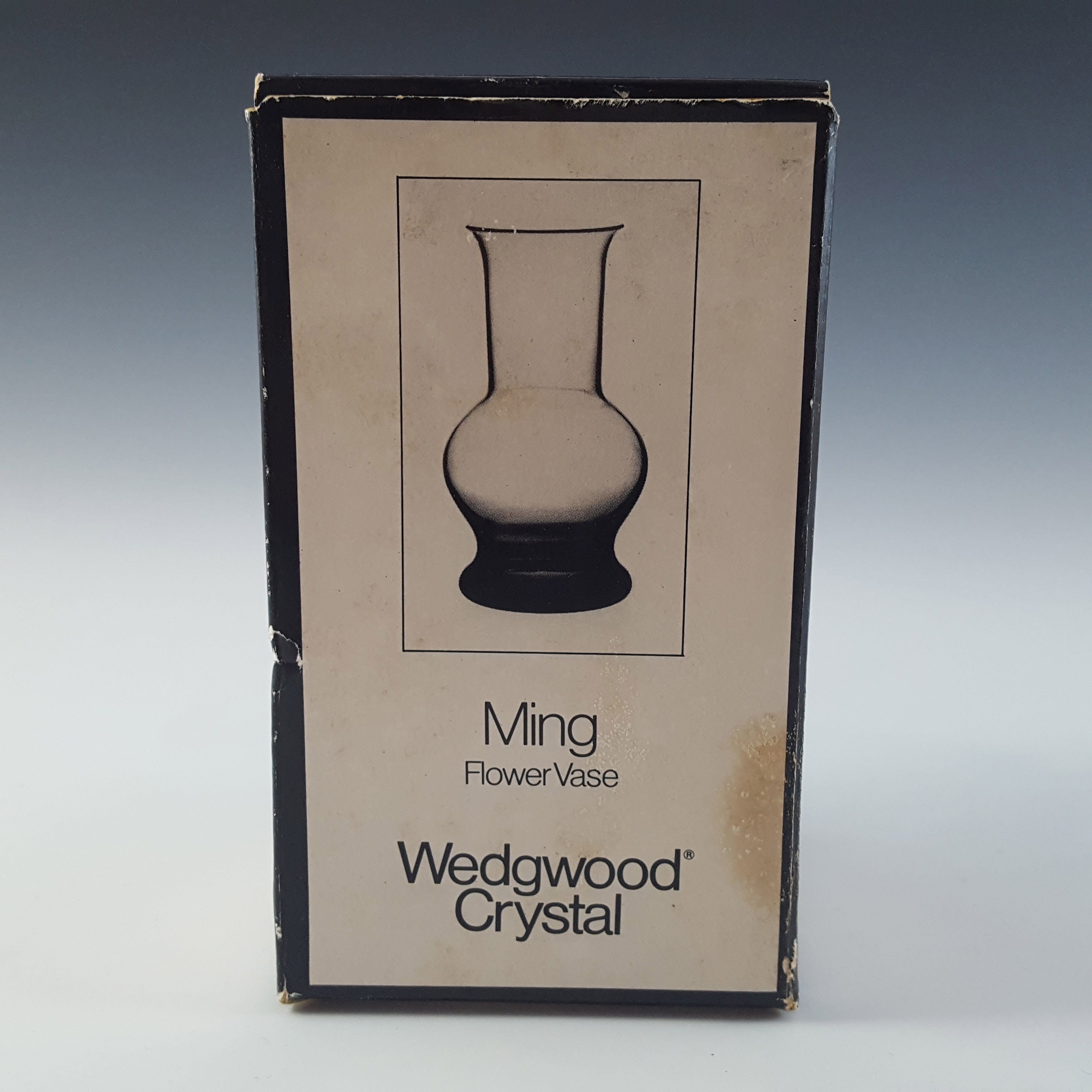 (image for) BOXED Wedgwood / Frank Thrower 'Ming' Glass Vase FJT43/2/M - Click Image to Close