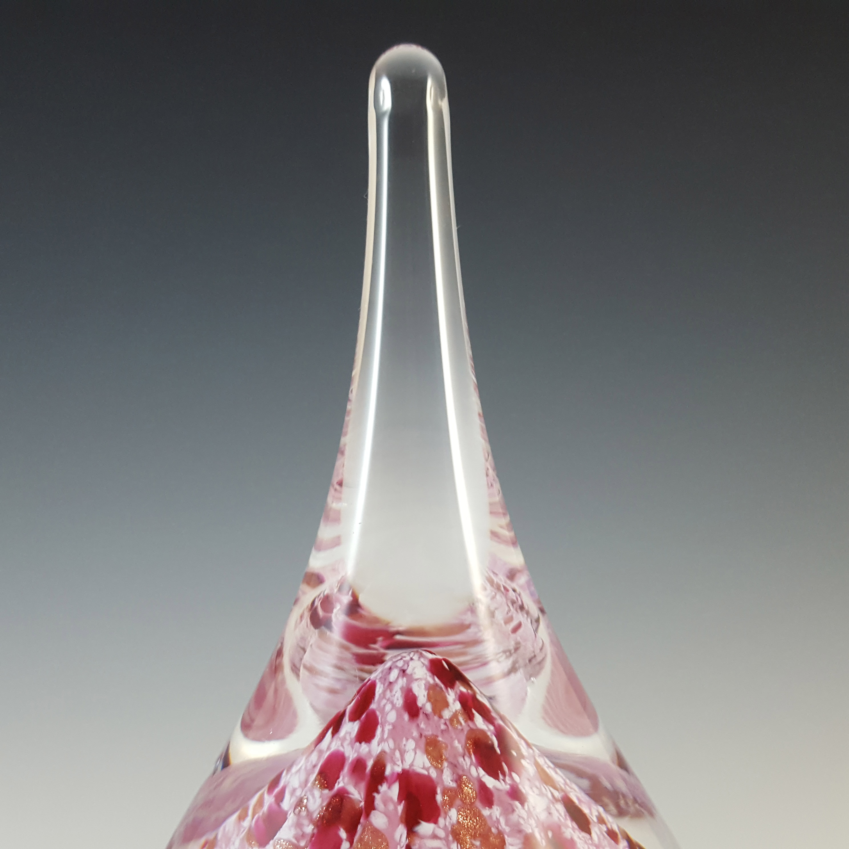 (image for) MARKED Caithness Pink & Aventurine Glass "Whispers" Paperweight - Click Image to Close