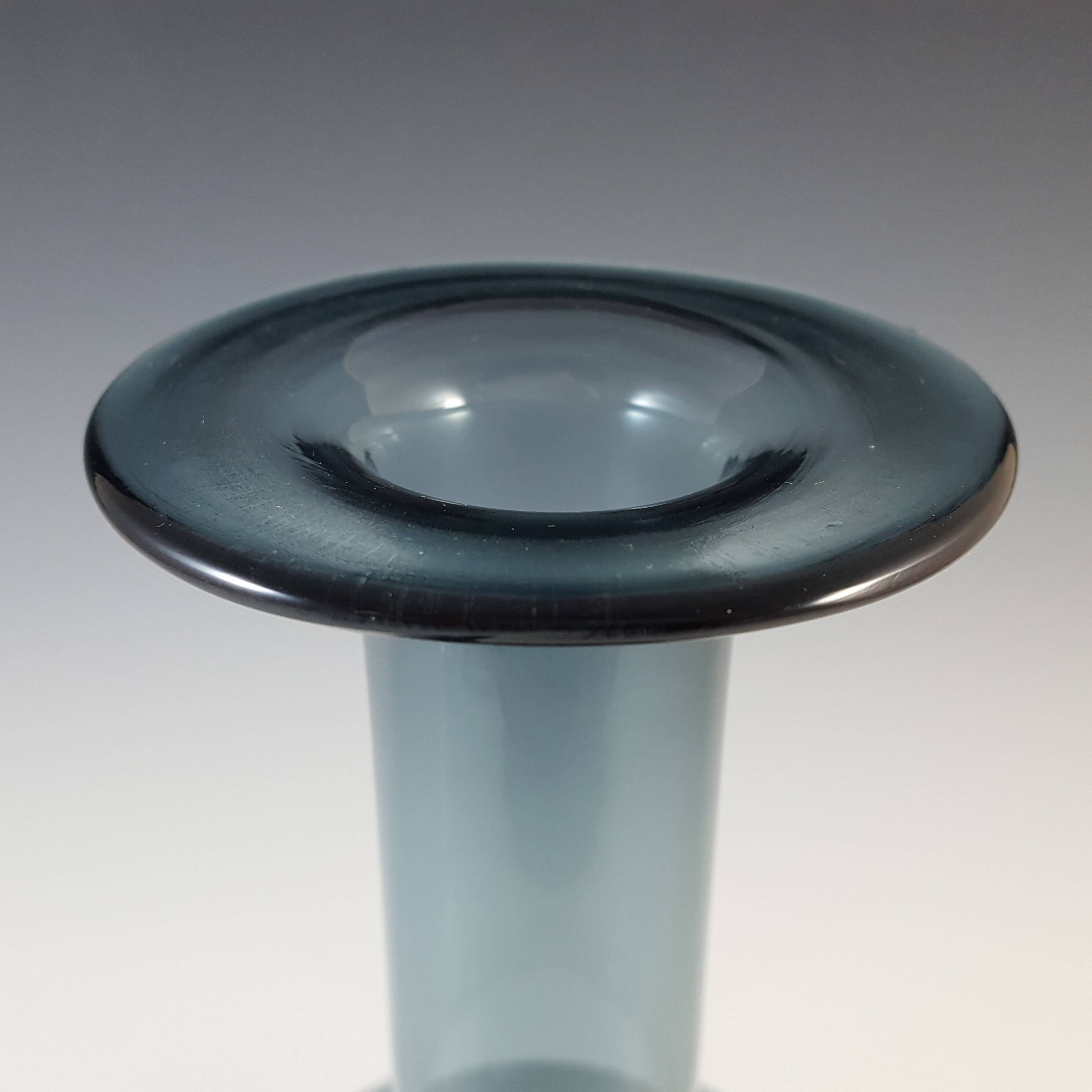 BOXED Cascade / Wood Bros Holmegaard Style Glass Gulvvase Vase - Click Image to Close