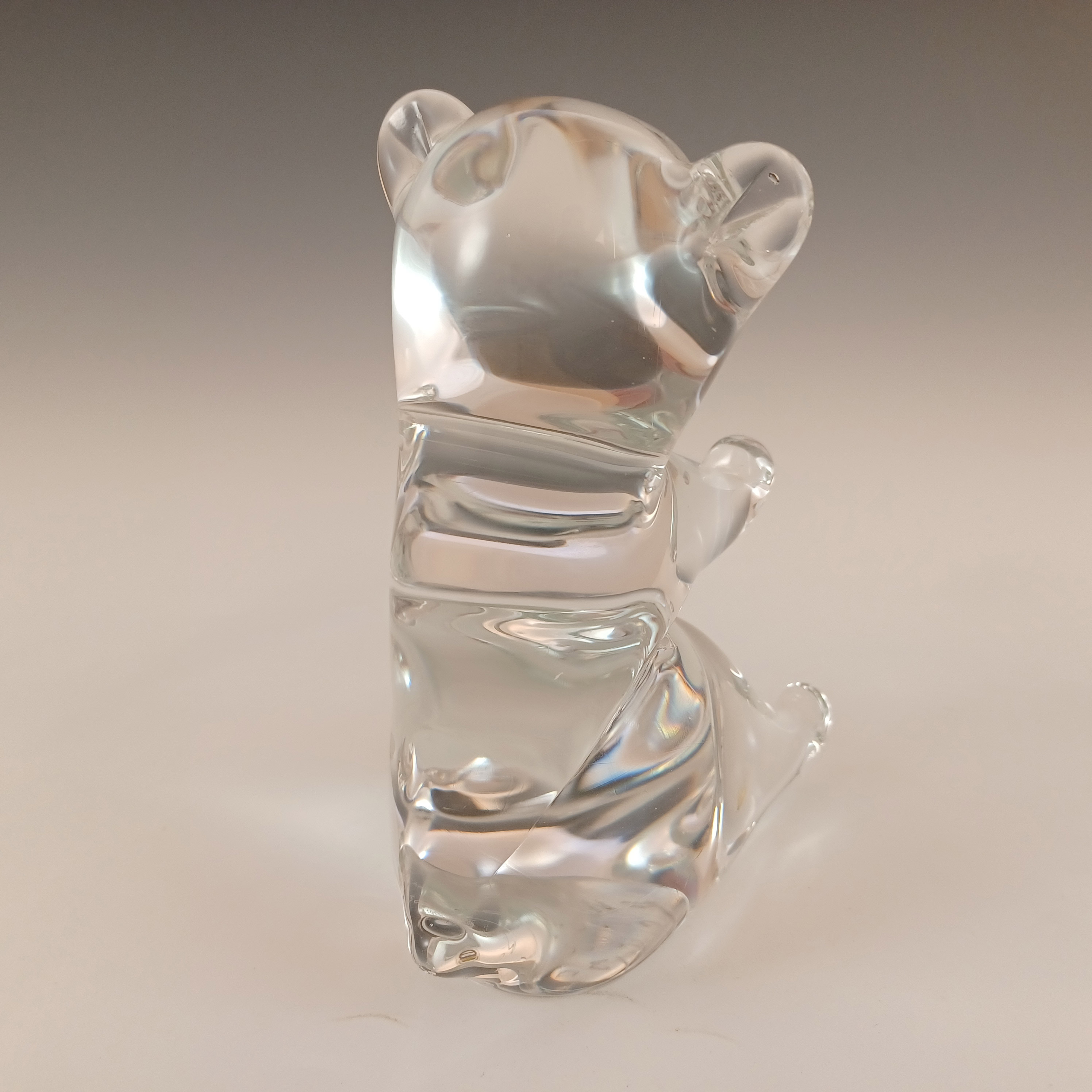 (image for) SIGNED FM Konstglas / Ronneby Swedish Glass Bear M4301 - Click Image to Close