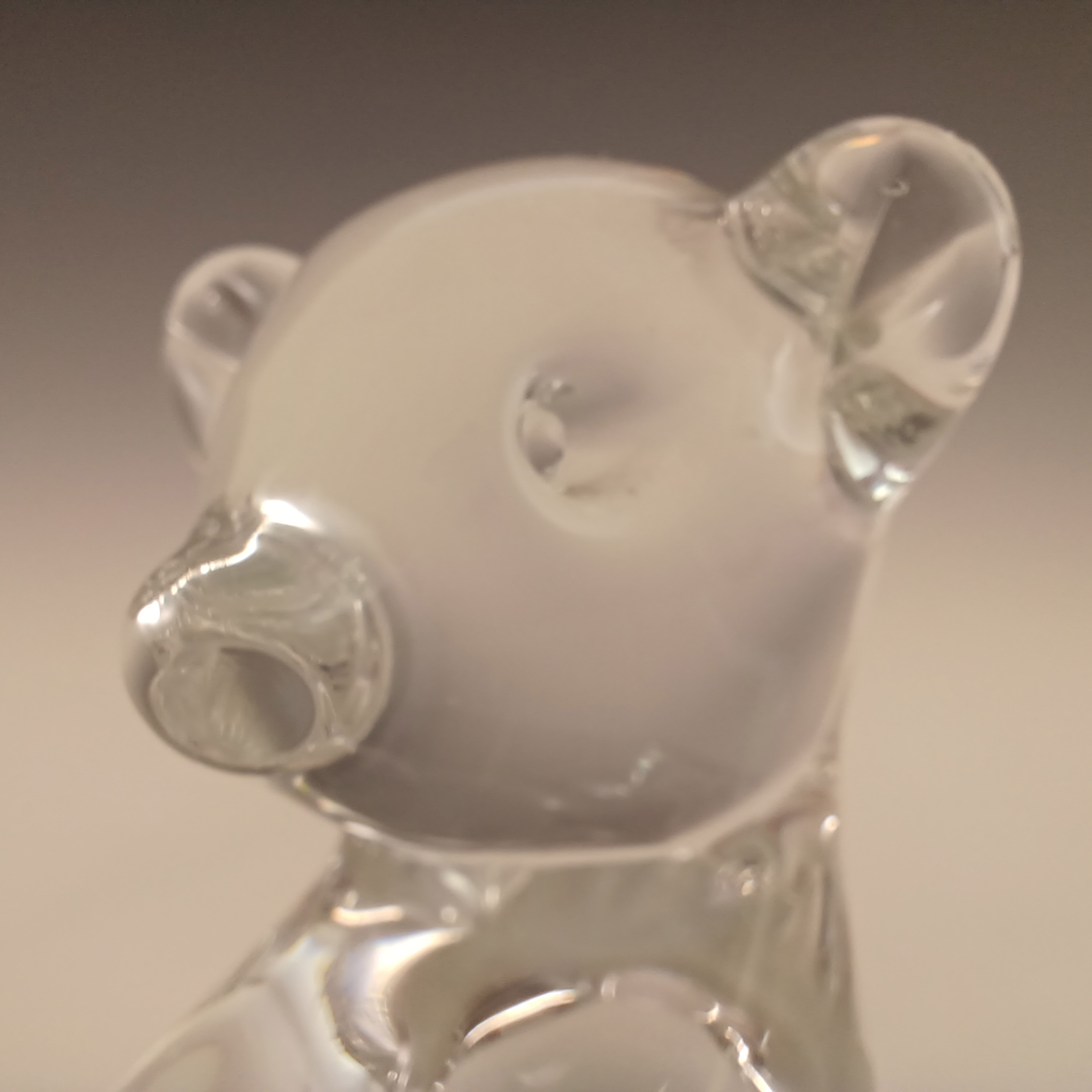(image for) SIGNED FM Konstglas / Ronneby Swedish Glass Bear M4301 - Click Image to Close