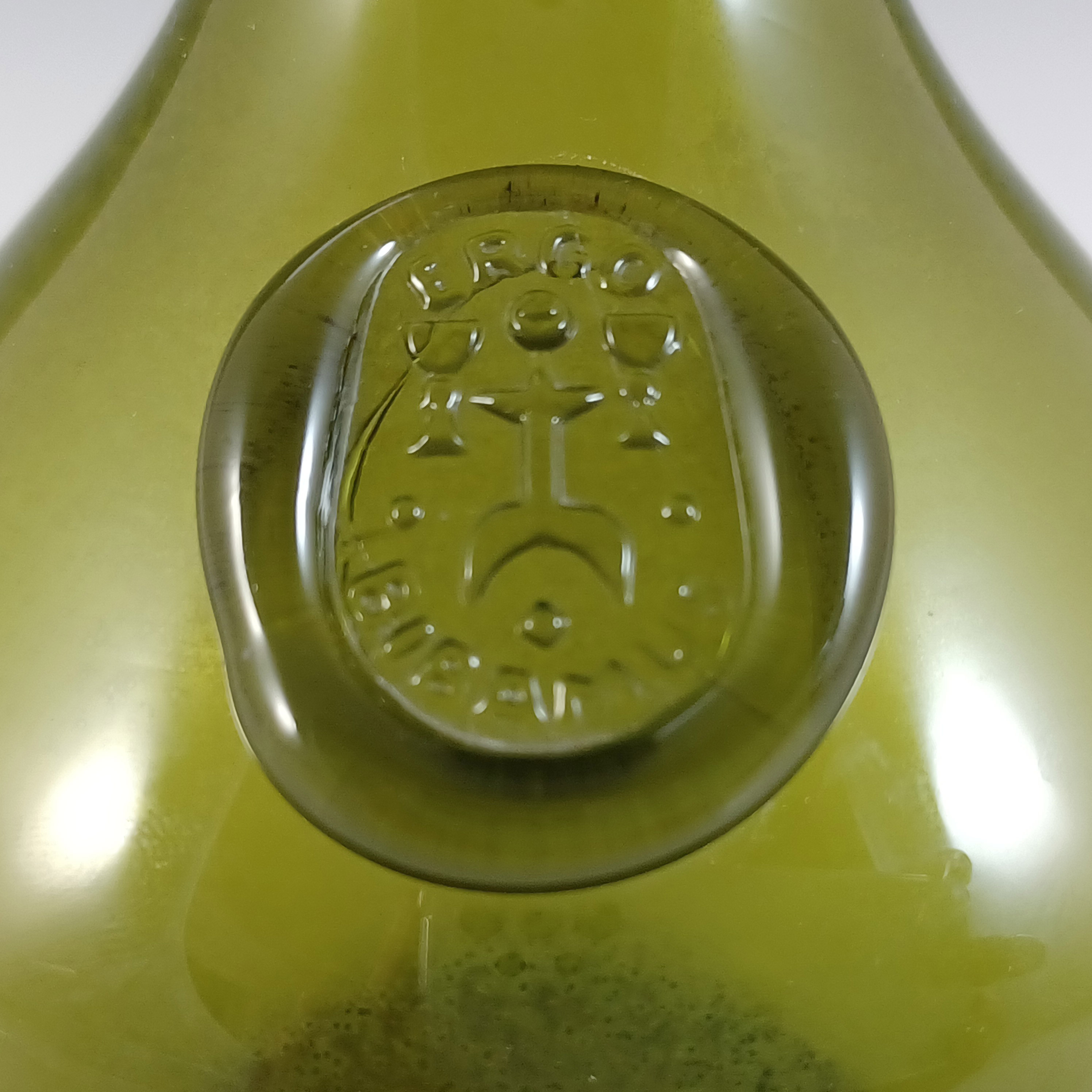 (image for) Kastrup / Holmegaard Jacob E. Bang "Antique Green" Glass Vase - Click Image to Close