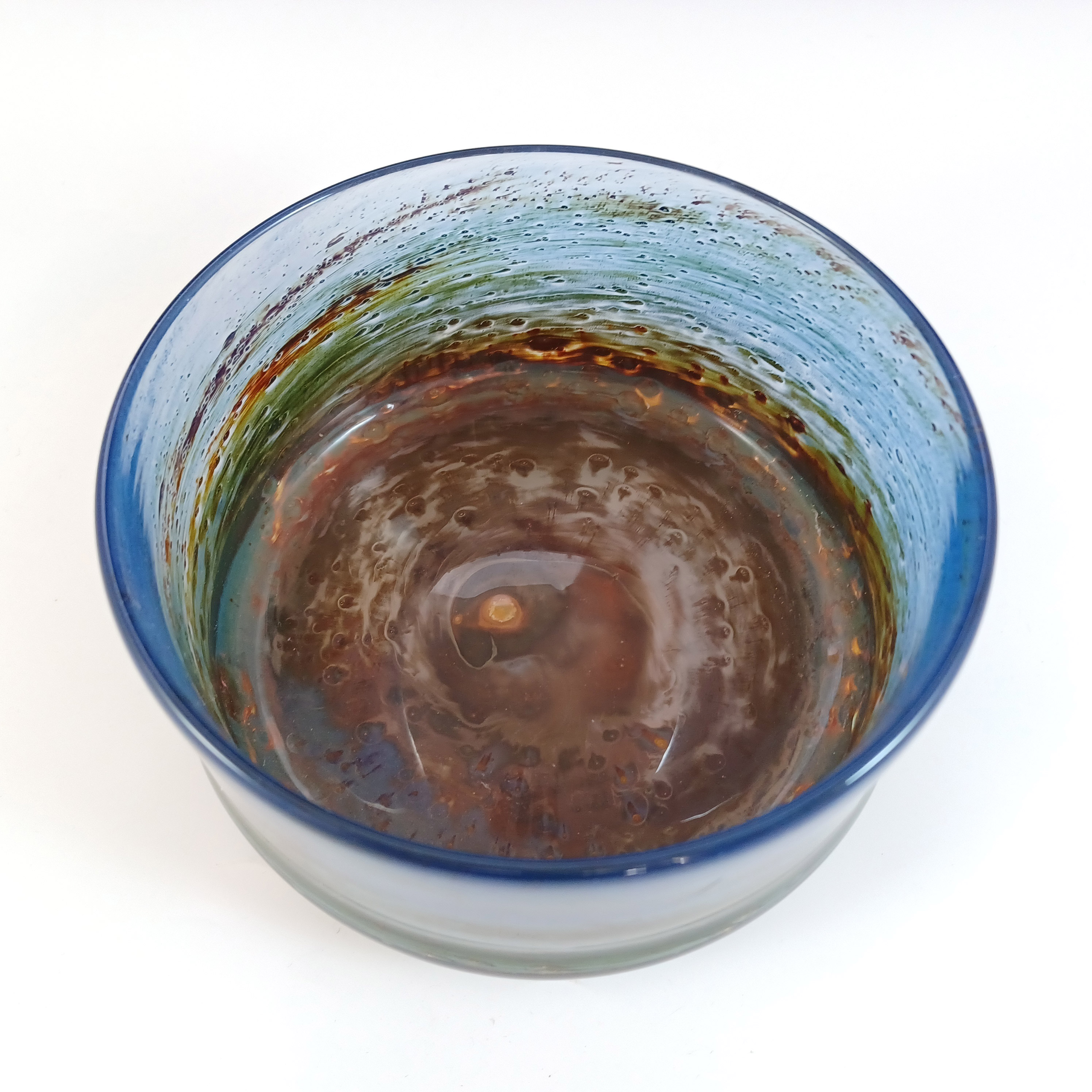 (image for) MARKED Isle of Wight Studio/Michael Harris Aurene Glass Vase/Bowl - Click Image to Close