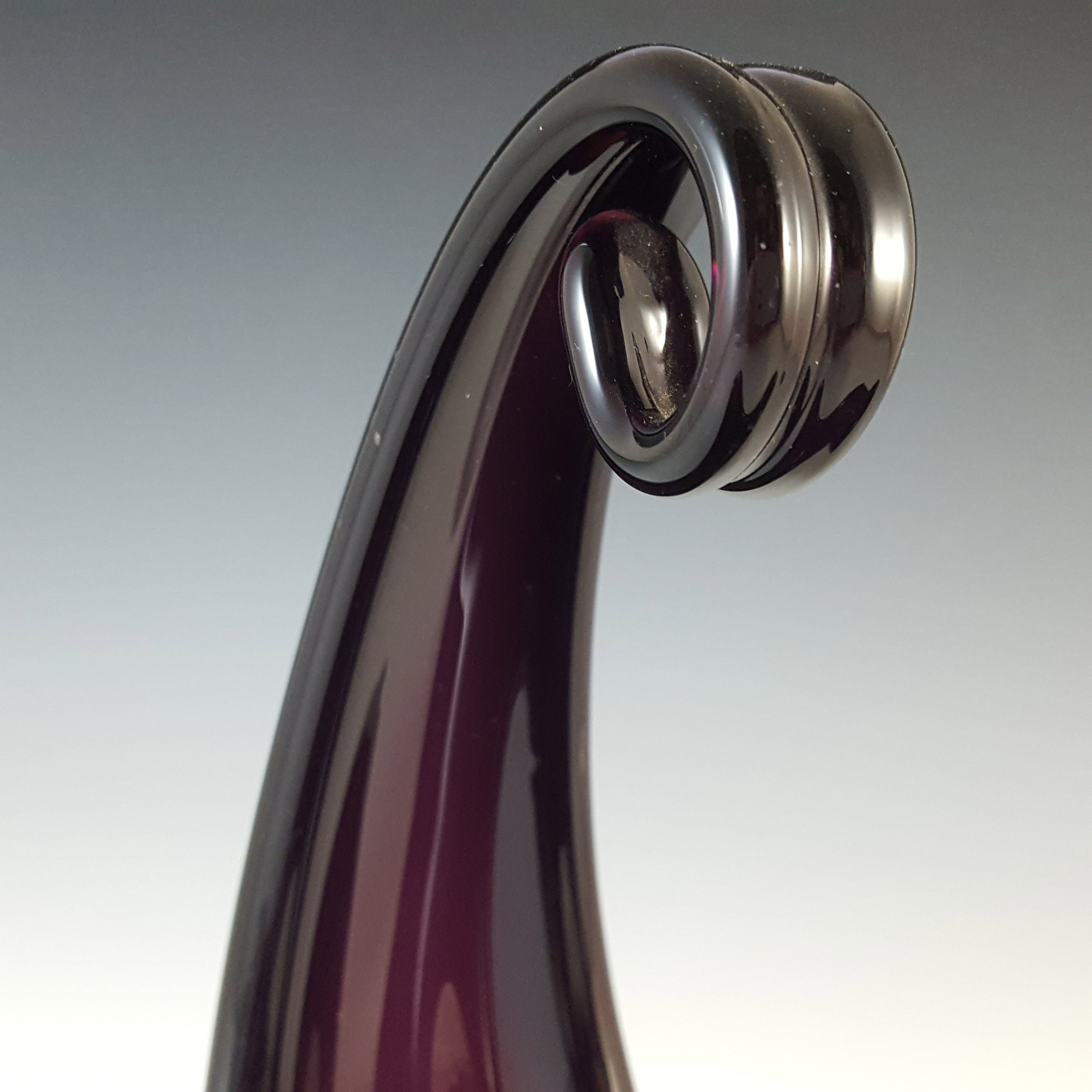 (image for) Viartec Murano Style Dark Purple Spanish Glass Sculpture - Click Image to Close