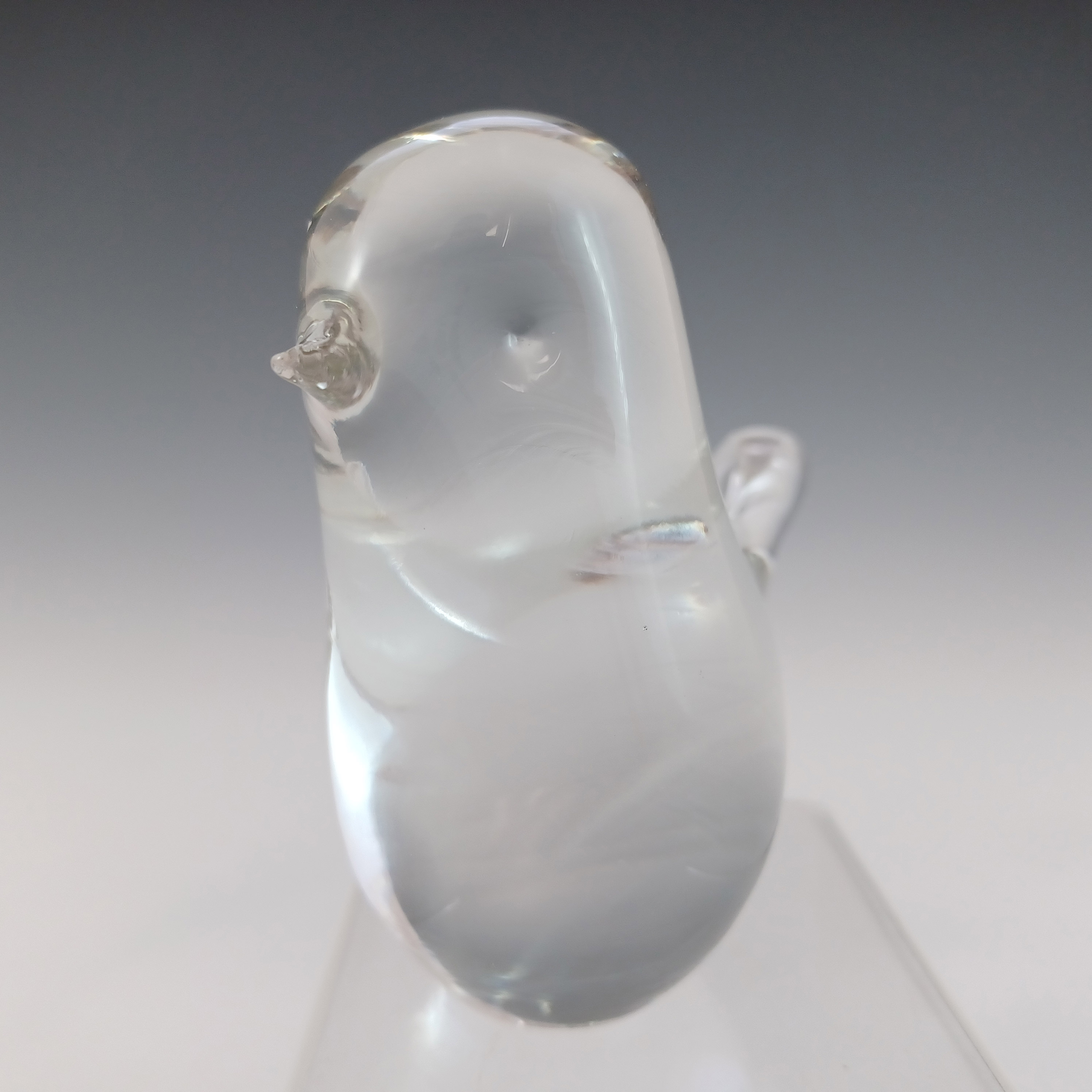 (image for) MARKED Wedgwood Clear Glass Bird Paperweight RSW70 - Click Image to Close