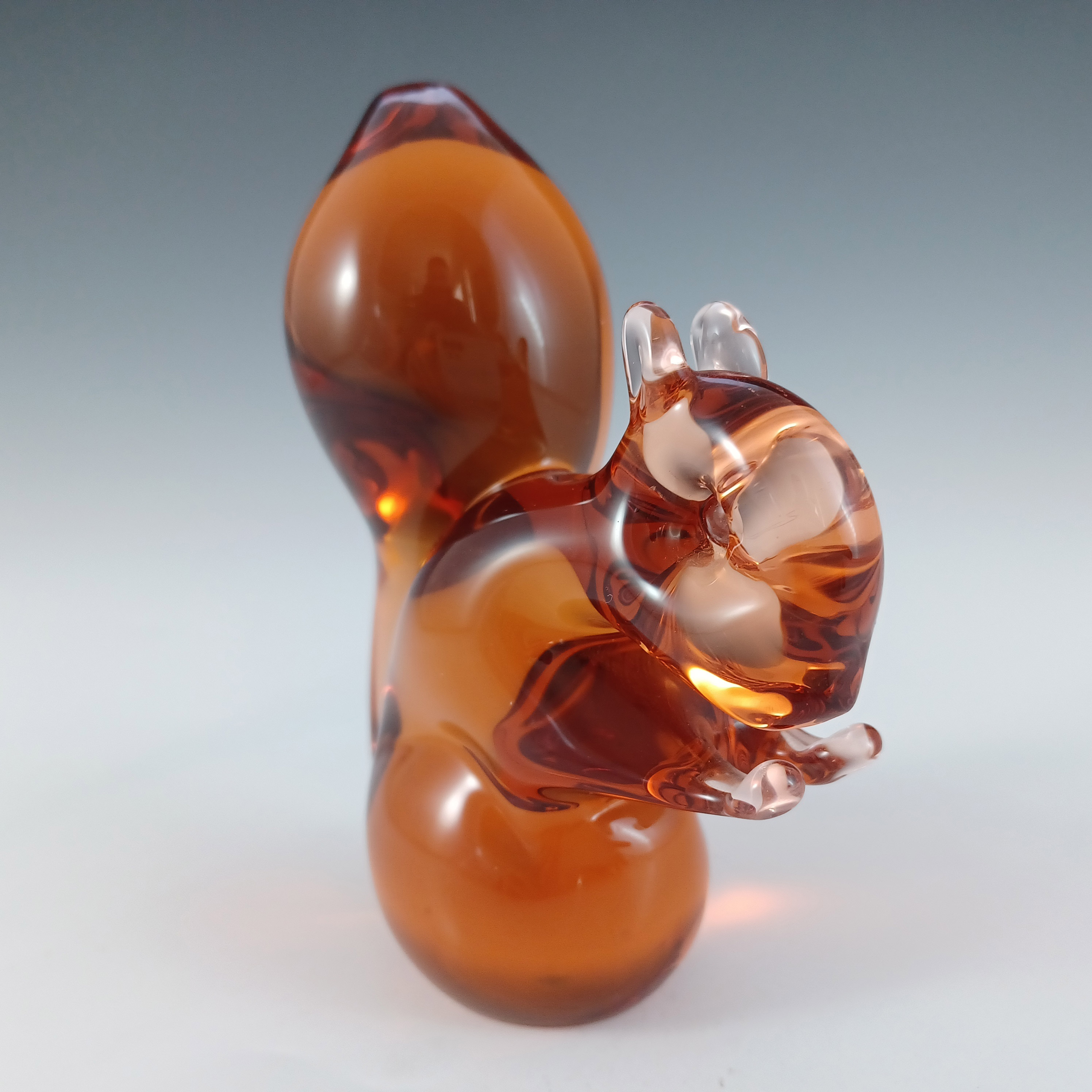 (image for) Wedgwood Topaz/Amber Glass Squirrel RSW410 - Marked - Click Image to Close