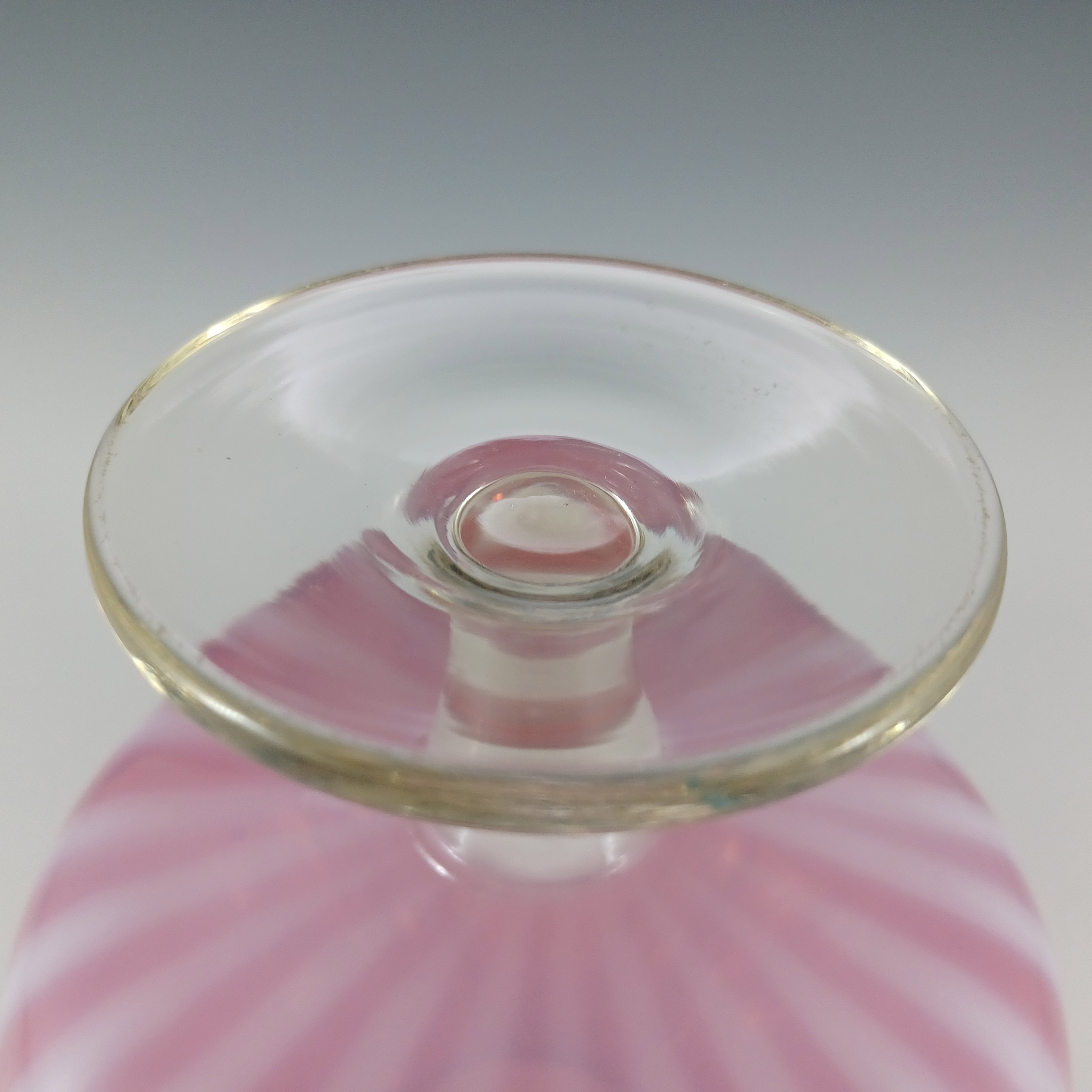Harrachov Czech Pink Opalescent Glass 'Floret' Vase by Milan Metelak - Click Image to Close