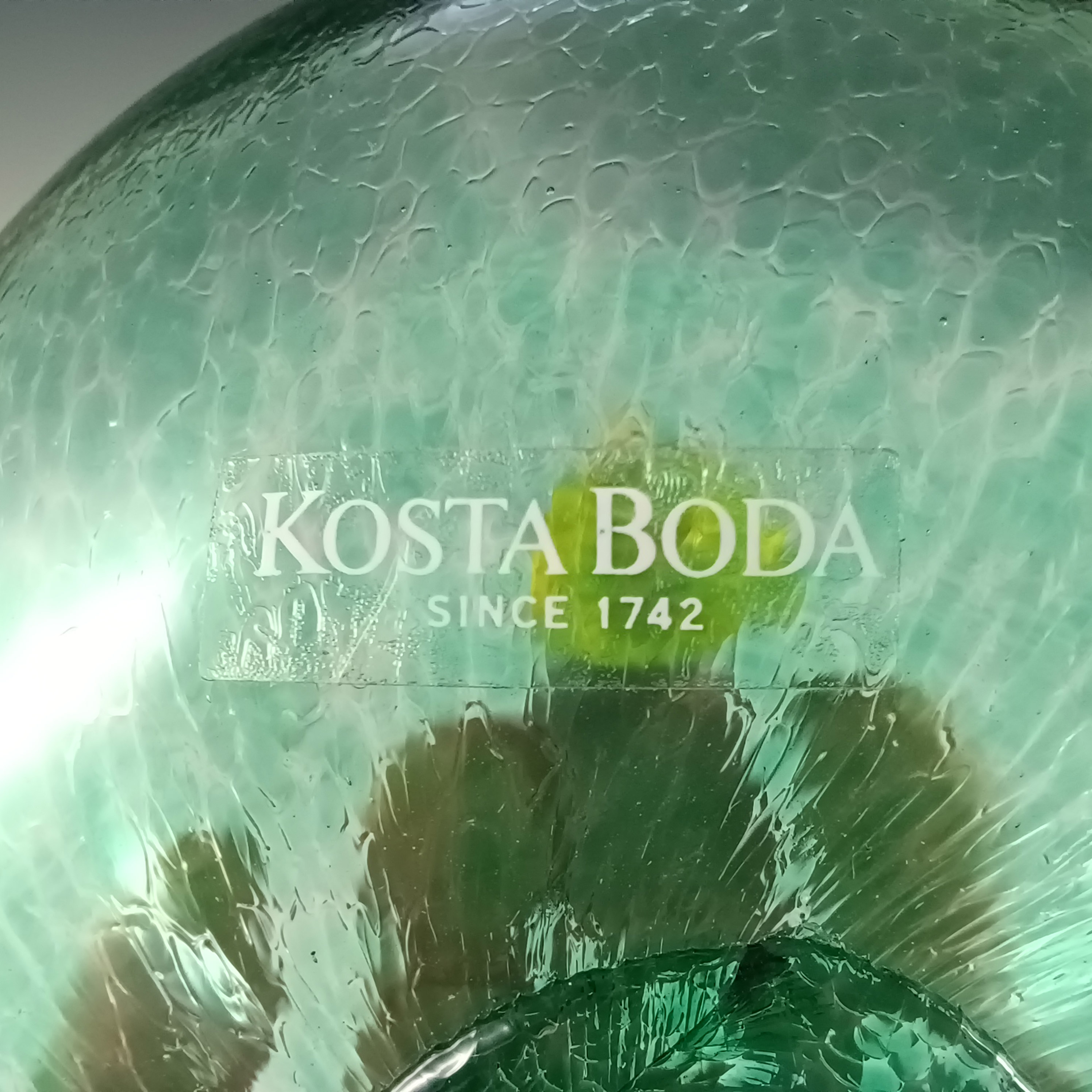 (image for) SIGNED Kosta Boda Swedish Glass Squash Fruit - Gunnel Sahlin #98911 - Click Image to Close