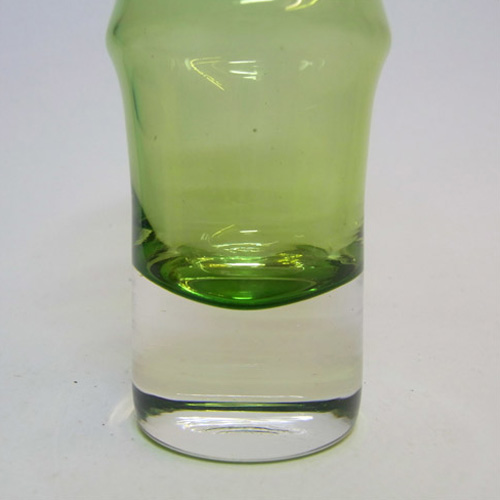 (image for) Aseda Swedish Green Glass Bamboo 6" Vase by Bo Borgstrom #B5/87 - Click Image to Close