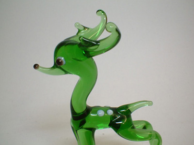 (image for) Pirelli Glass Ltd Animal/Deer Sculpture - Click Image to Close