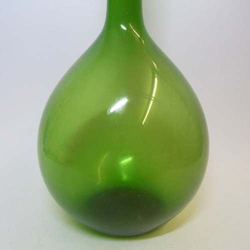 (image for) Large Scandinavian/Swedish 1950's/60's Green Glass Bottle Vase - Click Image to Close