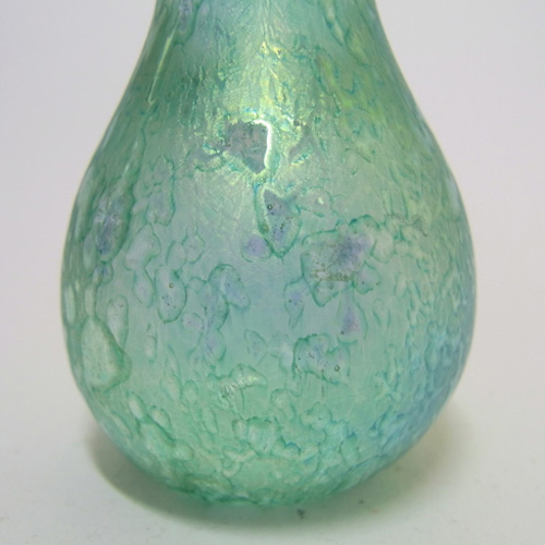 (image for) Heron Glass Green Iridescent Pear Paperweight - Boxed - Click Image to Close