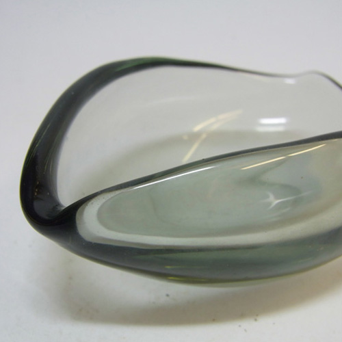 Holmegaard 1960's Per Lutken Smoky Glass Bowl Signed - Click Image to Close