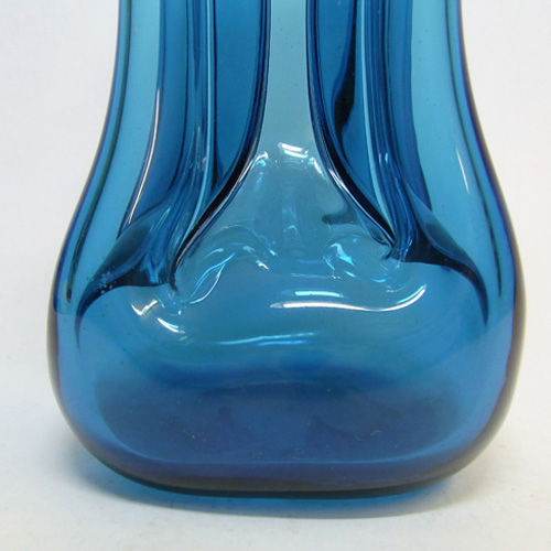 (image for) Holmegaard / Jacob Bang Blue Glass 9" 'Cluck Cluck' Decanter/Bottle - Click Image to Close