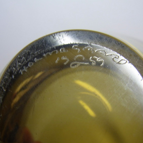 (image for) Holmegaard 1959 Per Lutken 'Oliven' Glass Vase - Signed - Click Image to Close