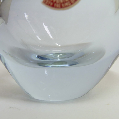 (image for) Holmegaard #15732 Per Lutken Blue Glass 'Minuet' Vase - Signed - Click Image to Close