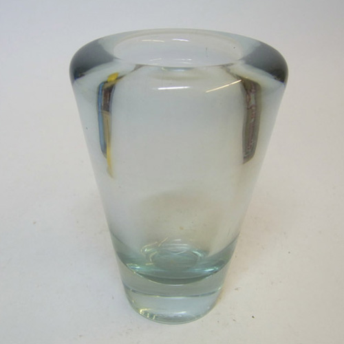 (image for) Holmegaard #16510 'Umanak' Blue Glass Vase by Per Lutken - Signed - Click Image to Close