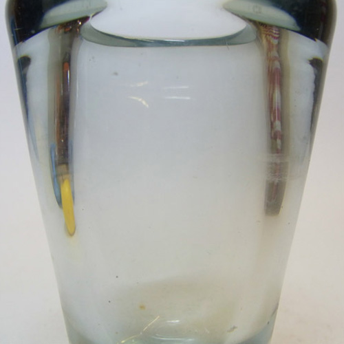 (image for) Holmegaard #16510 'Umanak' Blue Glass Vase by Per Lutken - Signed - Click Image to Close