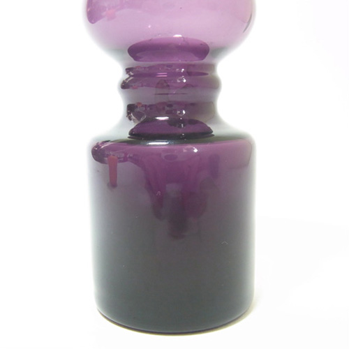 (image for) Japanese Purple Hooped Glass Vase - Swedish Style - Click Image to Close