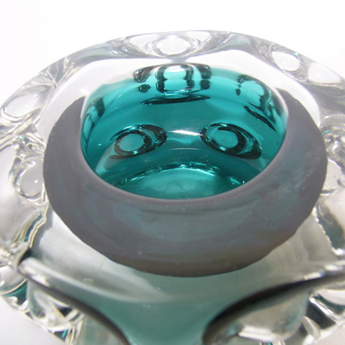 (image for) Liskeard 1970's Green Glass "Knobbly" Candlestick/Bowl - Click Image to Close