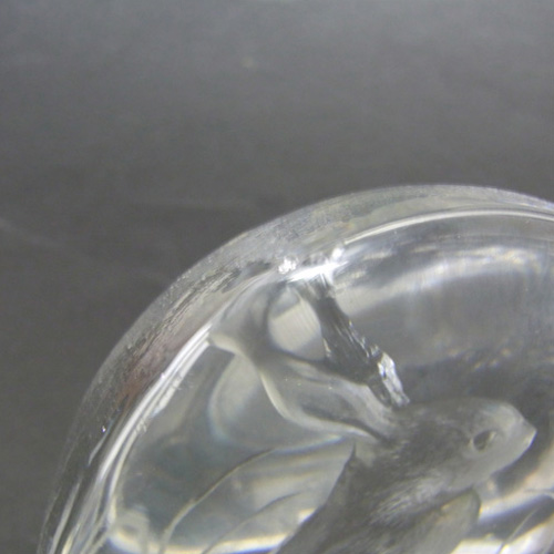 Mats Jonasson #3281 Glass Paperweight Rabbit Sculpture Signed - Click Image to Close
