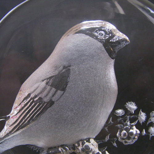 (image for) Mats Jonasson / Royal Krona #99154 Glass Bird Sculpture - Signed - Click Image to Close