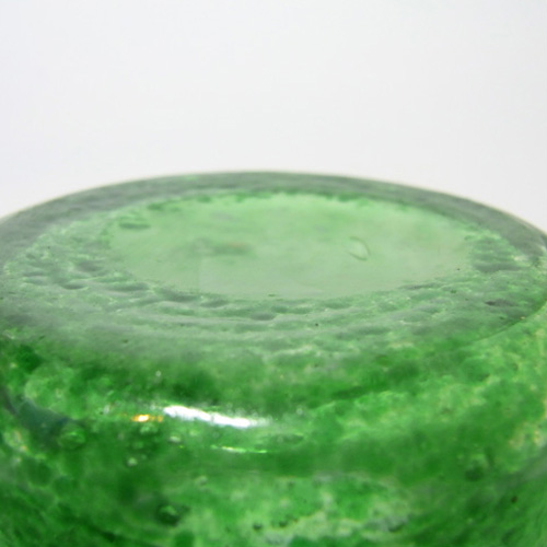 (image for) Clouded Green Bubbly Glass Posy Bowl - Click Image to Close