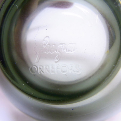 (image for) Orrefors Sven Palmqvist Smoky Glass Fuga Bowl - Marked - Click Image to Close