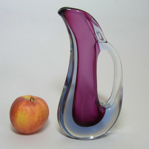 (image for) Murano/Venetian Purple & Blue Sommerso Glass Vase - Click Image to Close