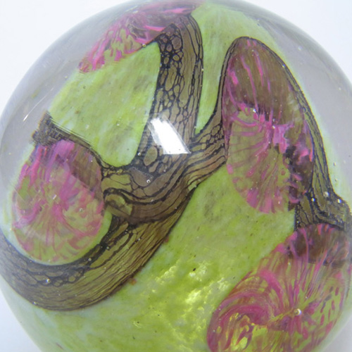 (image for) Royal Brierley Glass Paperweight Signed Jill Devine - Click Image to Close