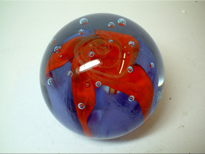 (image for) Caithness "Diablo" Glass Paperweight/Paper Weight - Click Image to Close