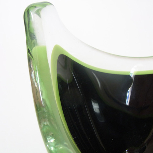 (image for) Reijmyre Glass Harlequin Bowl by Paul Kedelv - Signed - Click Image to Close