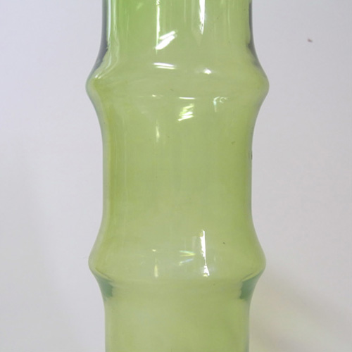 (image for) Aseda Swedish Green Glass Bamboo 7.5" Vase by Bo Borgstrom #B5/80 - Click Image to Close