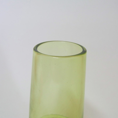 Sea Glasbruk 1960's Swedish Green Glass Studio Vase - Click Image to Close