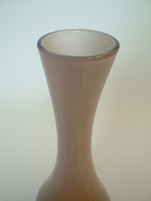 (image for) Ekenas 1960's Swedish Retro Cased Glass Vase - Labelled - Click Image to Close