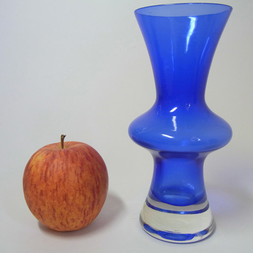 (image for) Sea Glasbruk/Kosta 1960's Swedish Blue Glass Vase - Click Image to Close