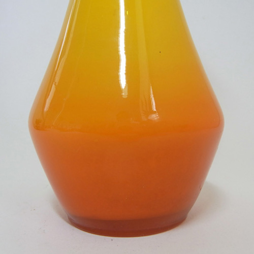 Scandinavian / Swedish 1960's Orange Cased Glass Vase - Click Image to Close