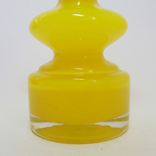 (image for) Japanese Yellow Cased Hooped Glass Vase - Swedish Style - Click Image to Close