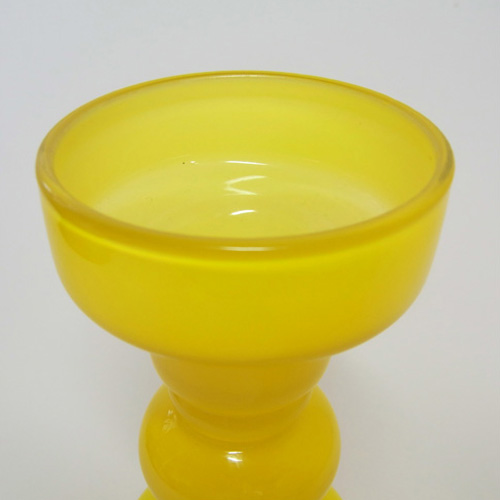 (image for) Japanese Yellow Cased Hooped Glass Vase - Swedish Style - Click Image to Close