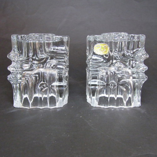 Sklo Union Heřmanova Glass Candlesticks Vladislav Urban - Click Image to Close