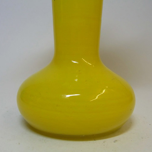 (image for) Welz Czech Art Deco Yellow & White Tango Glass Vase - Click Image to Close