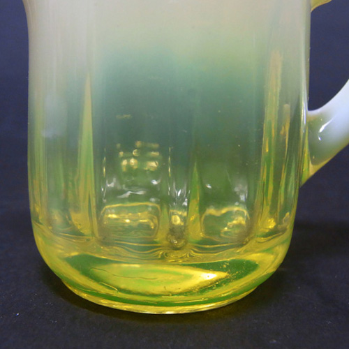 Davidson Primrose Pearline Uranium Glass Jug - Click Image to Close