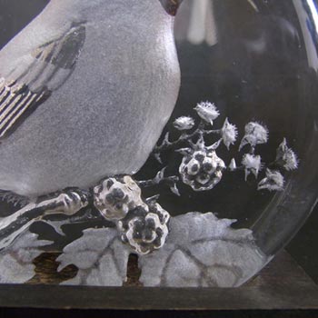 Mats Jonasson / Royal Krona #99154 Glass Bird Sculpture - Signed