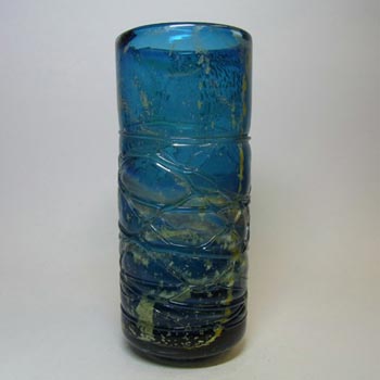 (image for) Mdina 'Blue Summer' Maltese Trailed Glass Vase