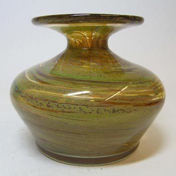 Mtarfa Maltese Sandy Brown Trailed Glass Vase